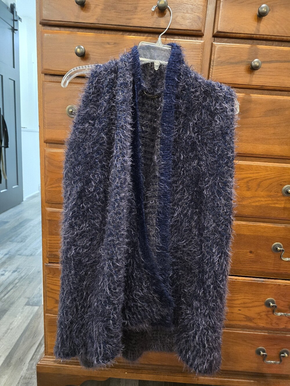 Do everything in love Fuzzy Short-Sleeve Sweater Vest - Dark Gray